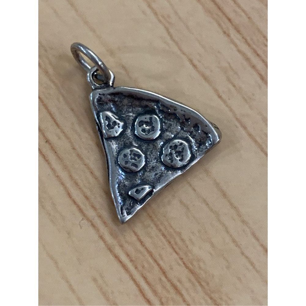 925 Pizza Sterling Silver Jewelry Charm